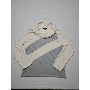 Lauren Ralph Lauren Womens Cowl Neck Size Medium Active Color Block Sweatshirt